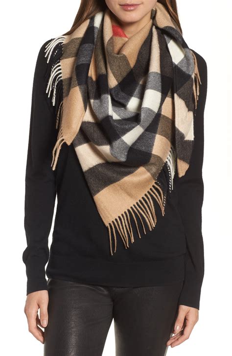 burberry scarf cashmere care|Burberry check cashmere scarf sale.